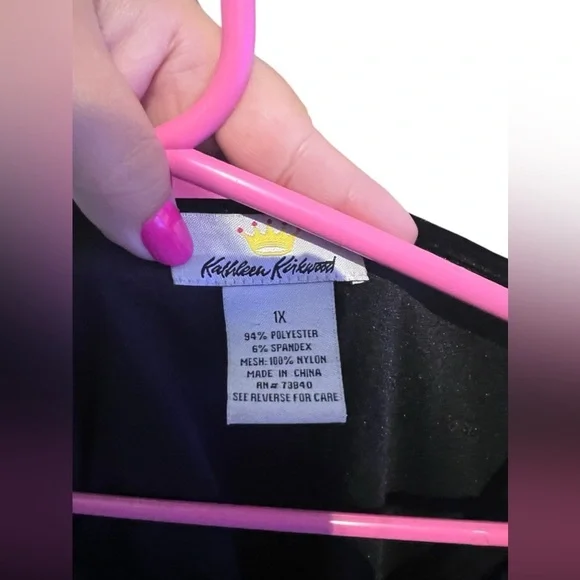 2000s Y2K Witchy Blouse Black Velvet Fairy Grunge Slinky 1X Whimsigoth Victorian - Picture 11 of 11